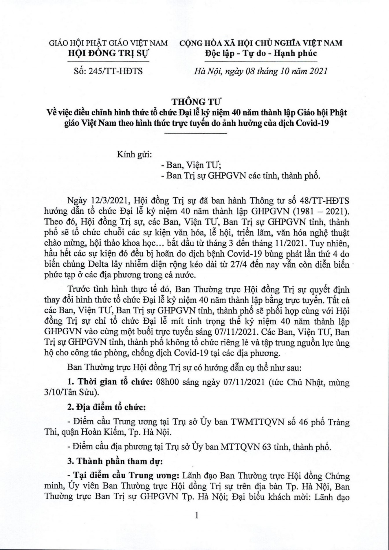 cv-245-thong-tu-dieu-chinh-hinh-thuc-to-chuc-ky-niem-40-nam-thanh-lap-ghpgvn_0001_page_1-1449x2048